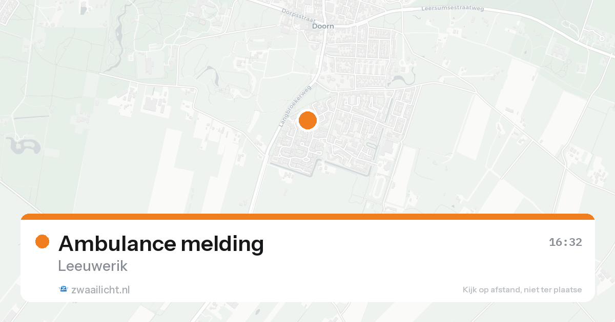 Ambulance melding — 31 jan 2026