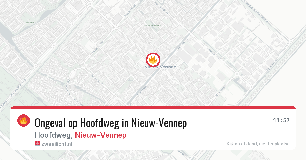 Ongeval op Hoofdweg in Nieuw-Vennep — 14 jul 2026