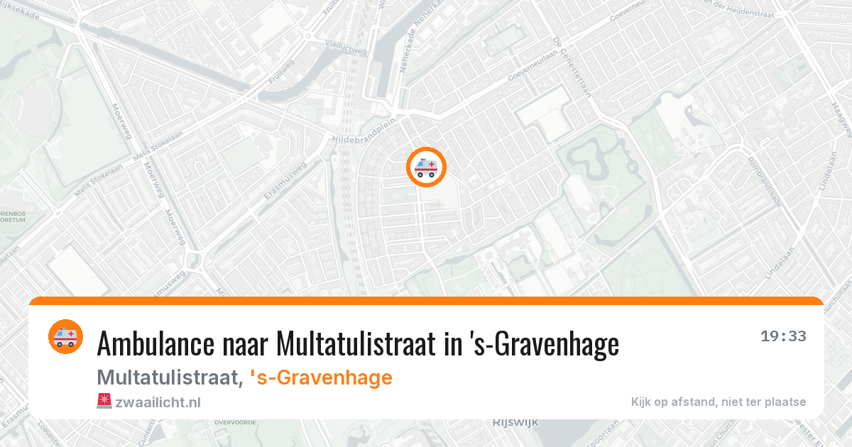 Ambulance naar Multatulistraat in 's-Gravenhage — 14 jul 2026