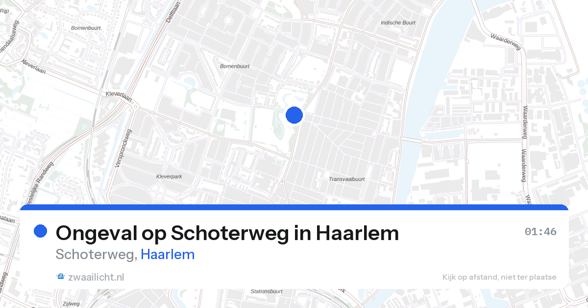 Ongeval op Schoterweg in Haarlem — 27 aug 2026