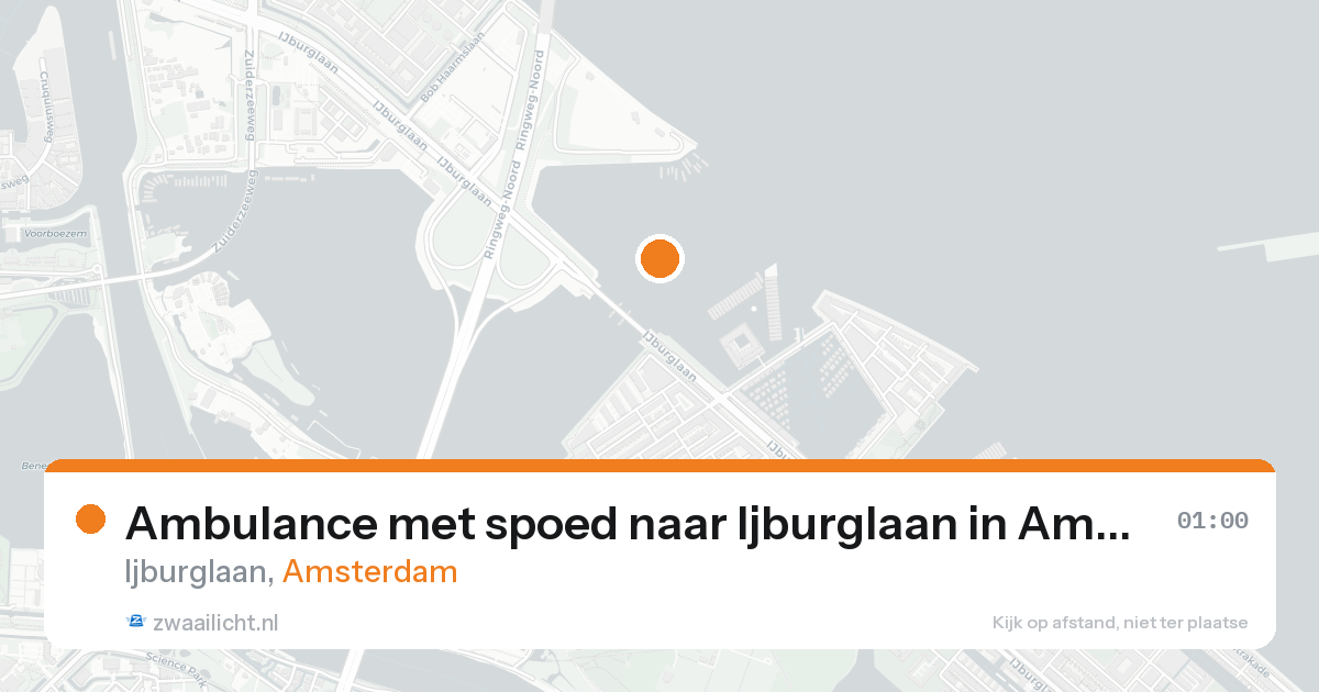Ambulance met spoed naar Ijburglaan in Amsterdam — 31 jan 2026