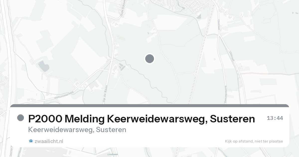 P2000 Melding Keerweidewarsweg, Susteren — 19 aug 2026