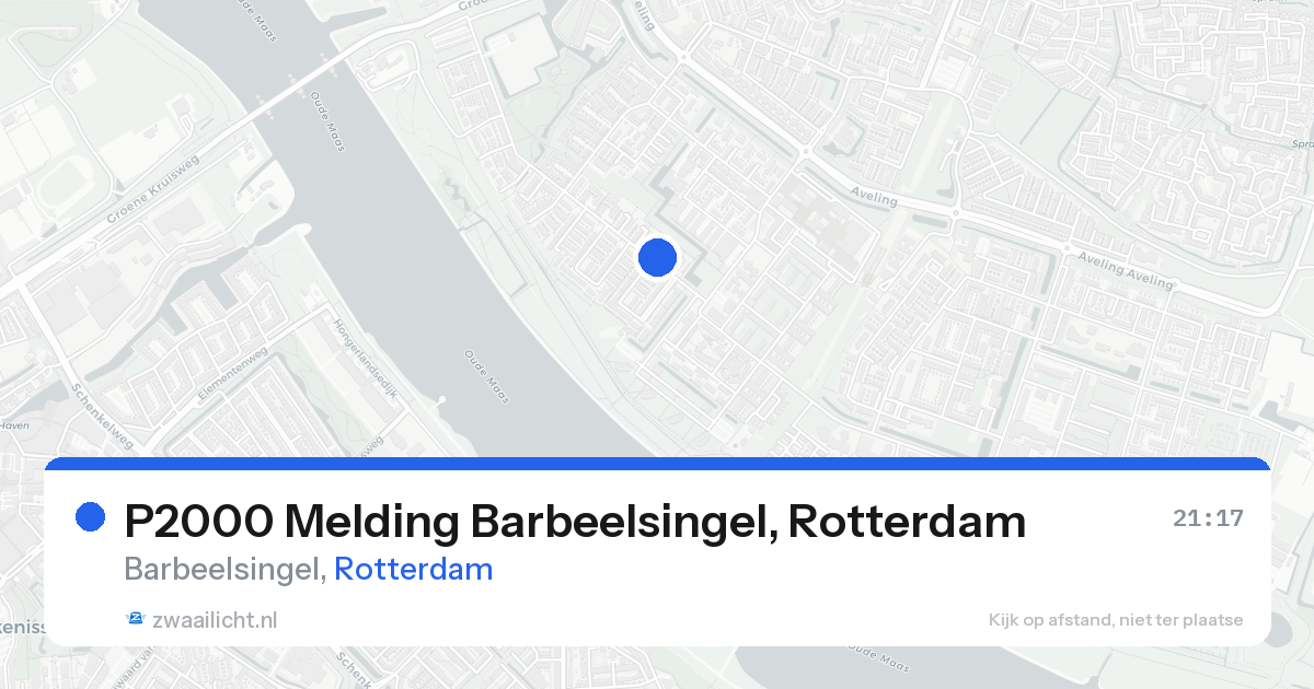 P2000 Melding Barbeelsingel, Rotterdam — 20 aug 2026