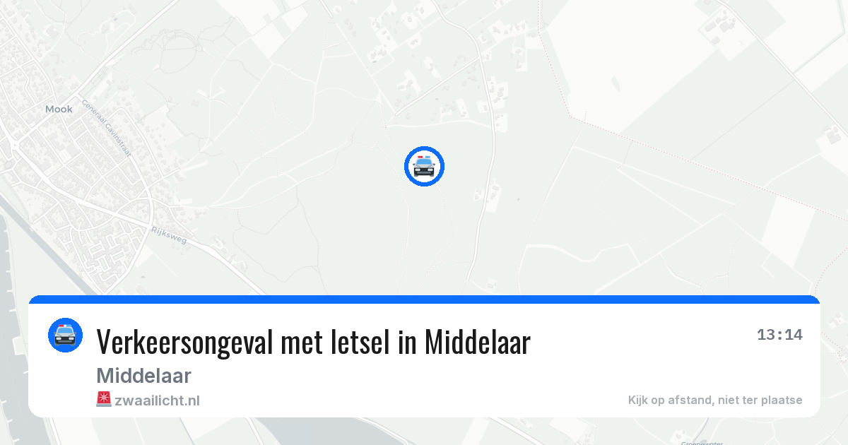 Verkeersongeval met letsel in Middelaar — 8 jun 2026