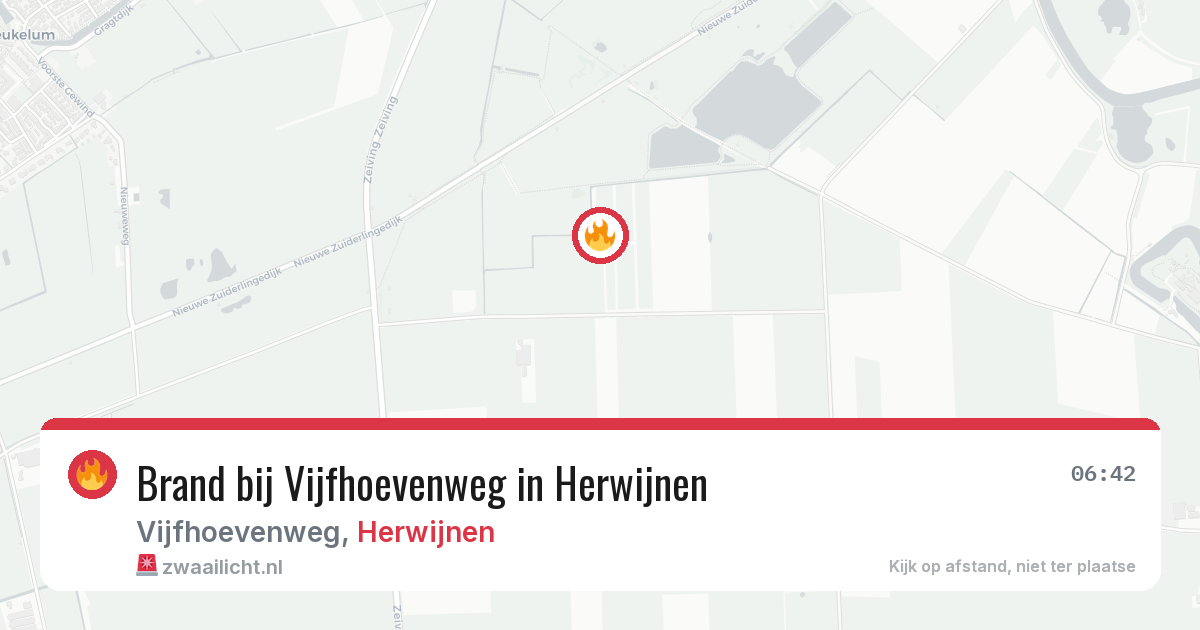 Brand bij Vijfhoevenweg in Herwijnen — 28 jun 2026