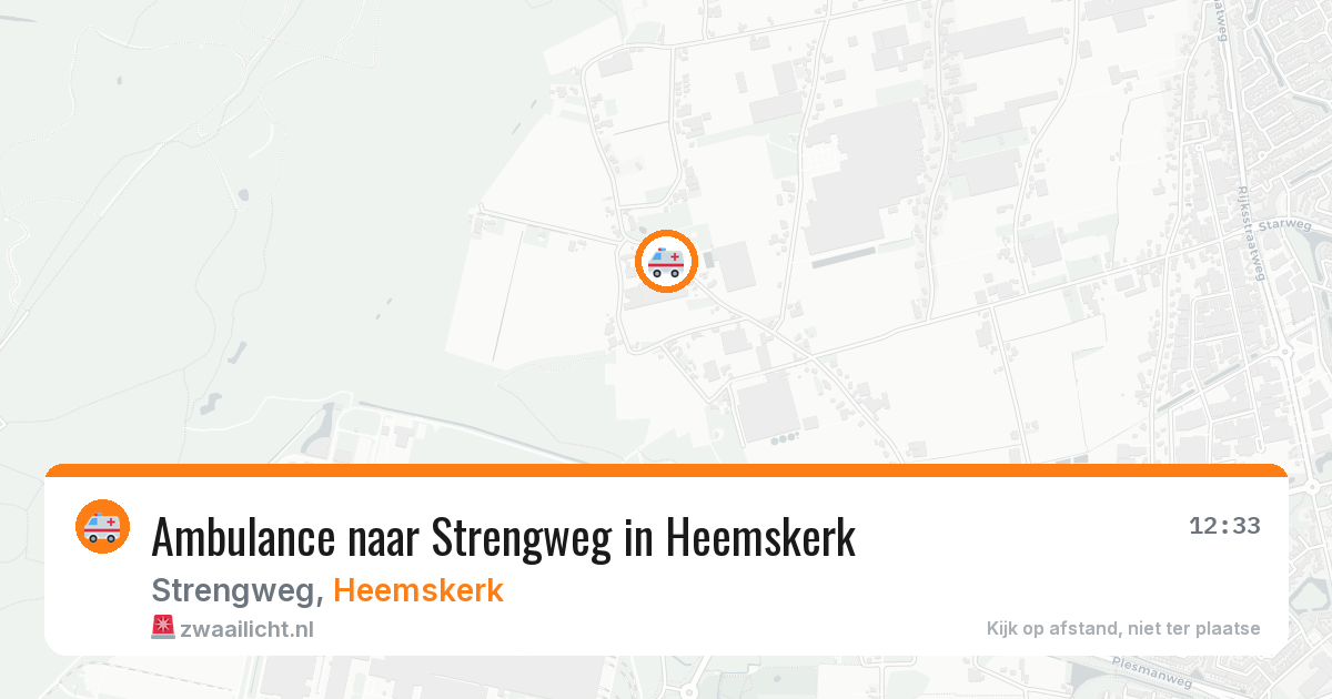 Ambulance naar Strengweg in Heemskerk — 20 jun 2026