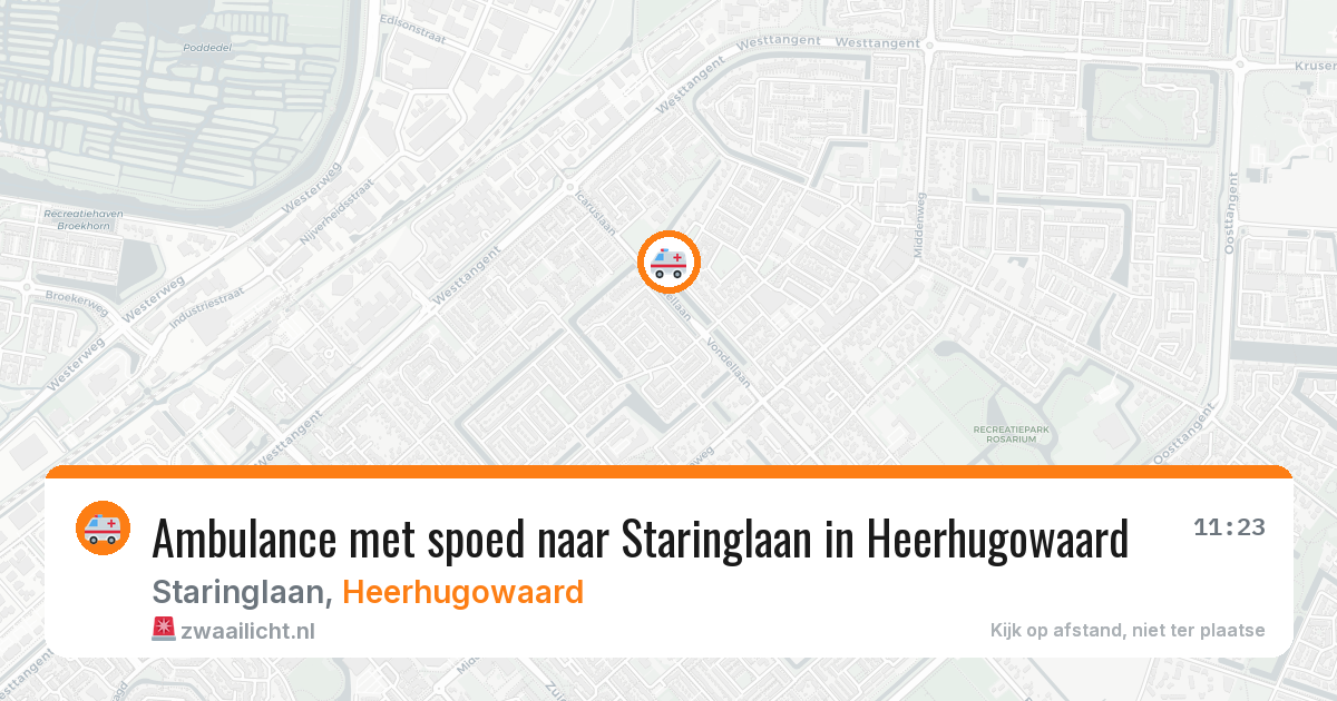 Ambulance met spoed naar Staringlaan in Heerhugowaard — 12 feb 2026
