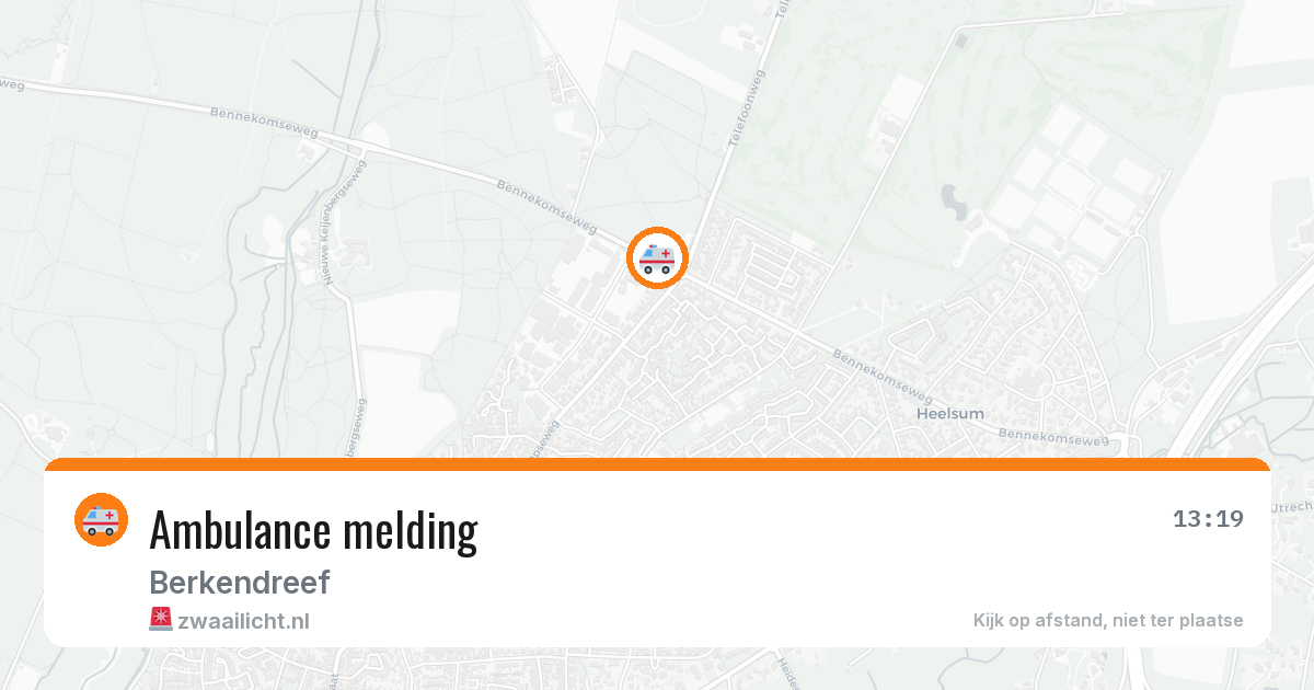 Ambulance melding — 5 mei 2026