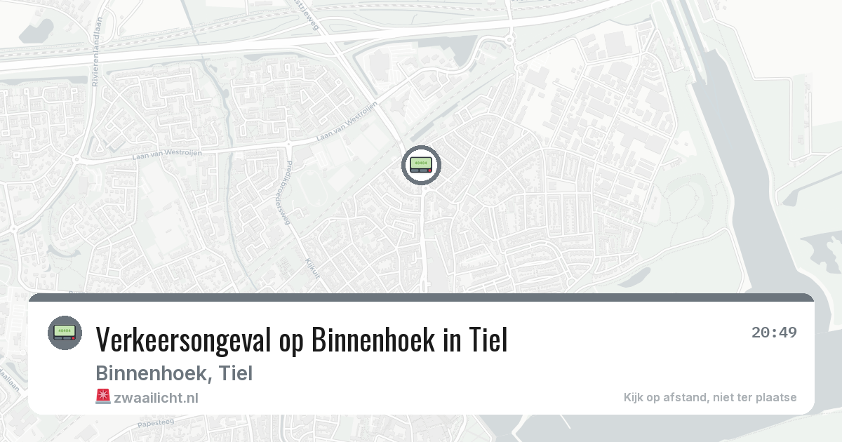 Verkeersongeval op Binnenhoek in Tiel — 23 mei 2026