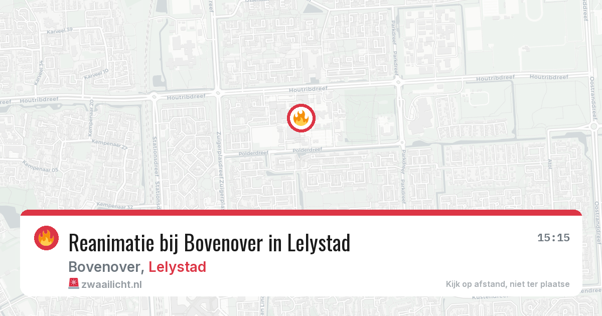 Reanimatie bij Bovenover in Lelystad — 29 jul 2026