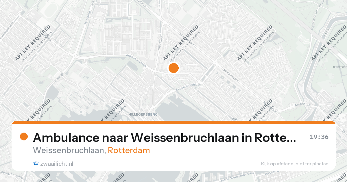 Ambulance naar Weissenbruchlaan in Rotterdam — 26 aug 2026