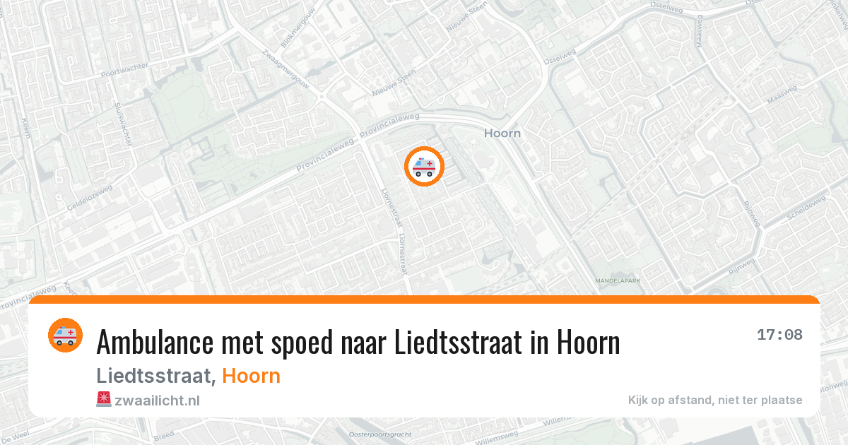 Ambulance met spoed naar Liedtsstraat in Hoorn — 1 mei 2026
