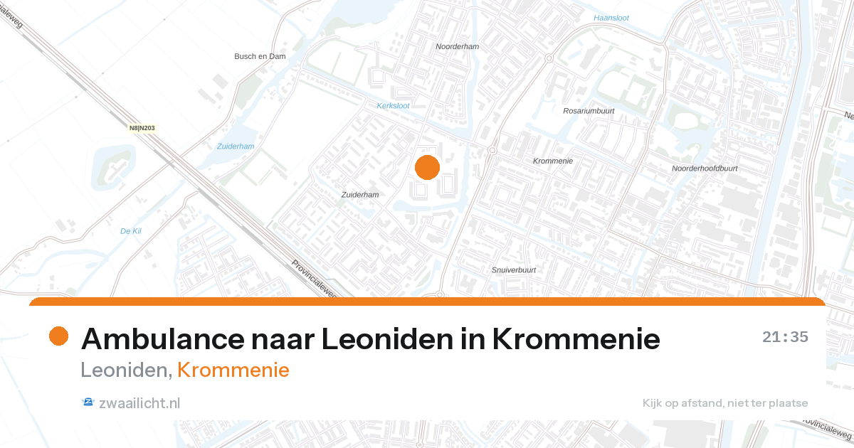 Ambulance naar Leoniden in Krommenie — 10 jun 2026