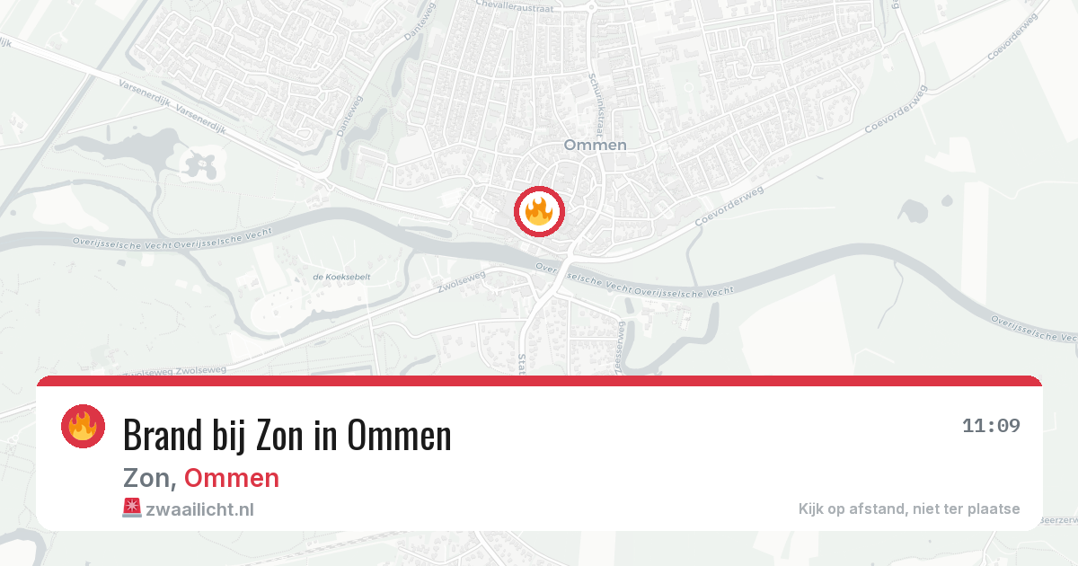 Brand bij Zon in Ommen — 2 apr 2026