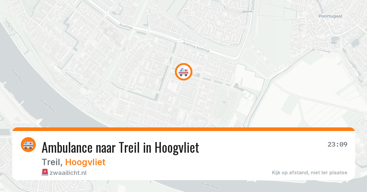 Ambulance naar Treil in Hoogvliet — 8 mei 2026