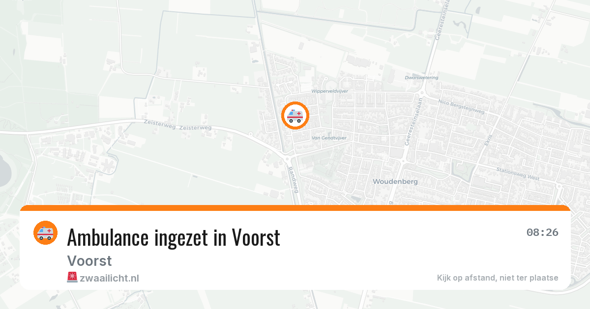 Ambulance ingezet in Voorst — 29 jan 2026