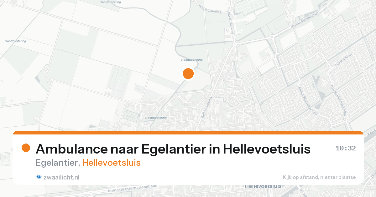 Ambulance naar Egelantier in Hellevoetsluis — 25 aug 2026