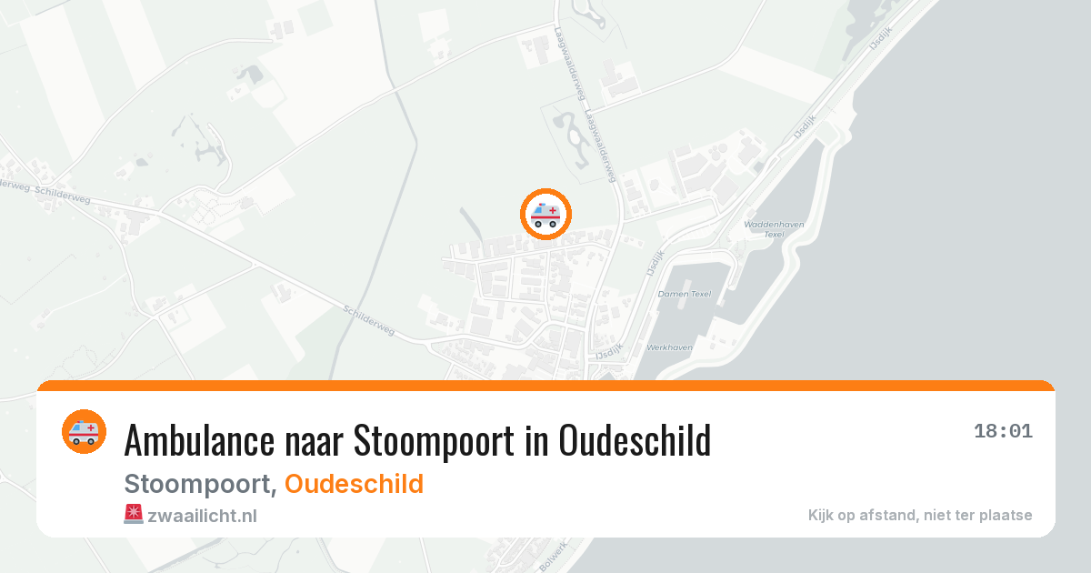 Ambulance naar Stoompoort in Oudeschild — 19 jun 2026