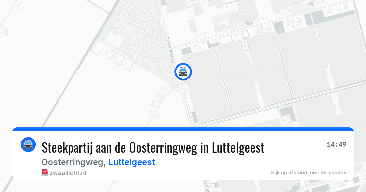 Steekpartij aan de Oosterringweg in Luttelgeest — 2 aug 2026