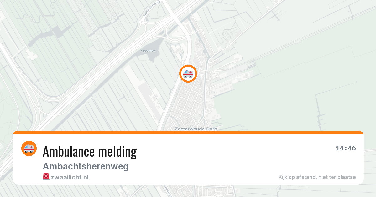Ambulance melding — 28 mrt 2026