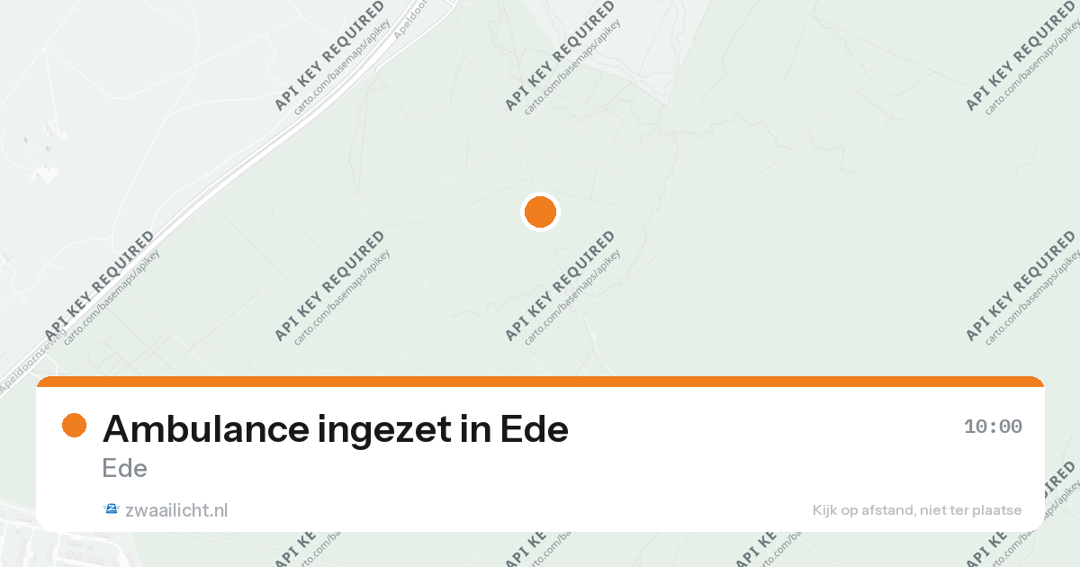 Ambulance ingezet in Ede — 26 aug 2026