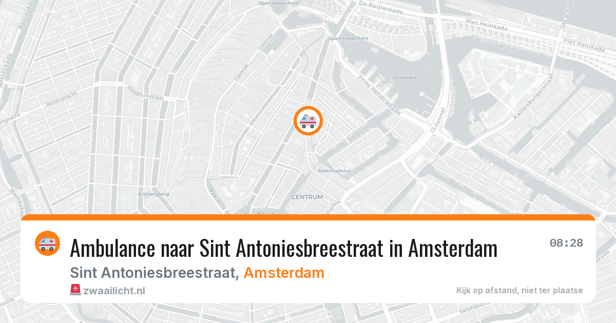 Ambulance naar Sint Antoniesbreestraat in Amsterdam — 30 jun 2026
