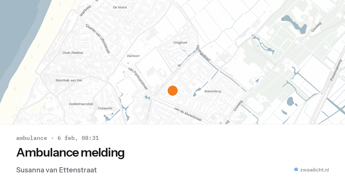 Ambulance melding — 6 feb 2026