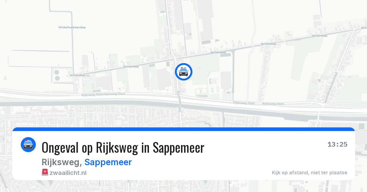 Ongeval op Rijksweg in Sappemeer — 5 apr 2026