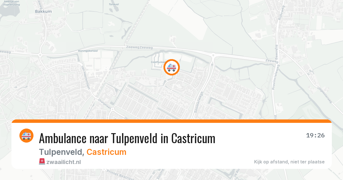 Ambulance naar Tulpenveld in Castricum — 8 feb 2026