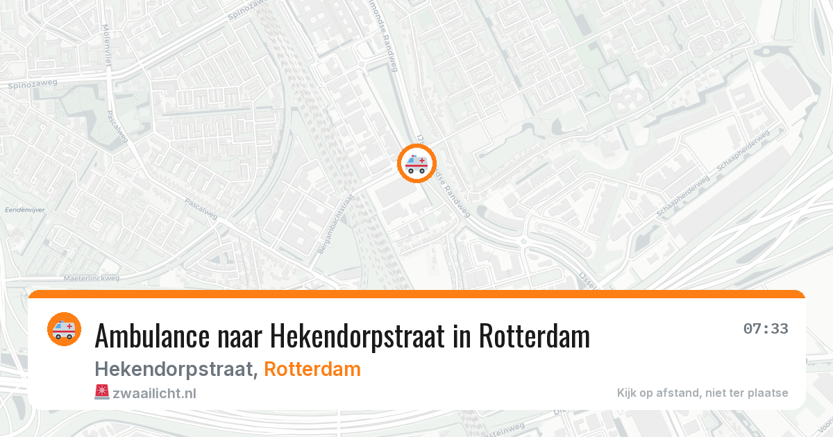 Ambulance naar Hekendorpstraat in Rotterdam — 21 apr 2026