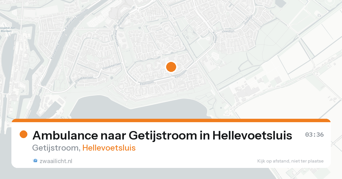 Ambulance naar Getijstroom in Hellevoetsluis — 26 mei 2026