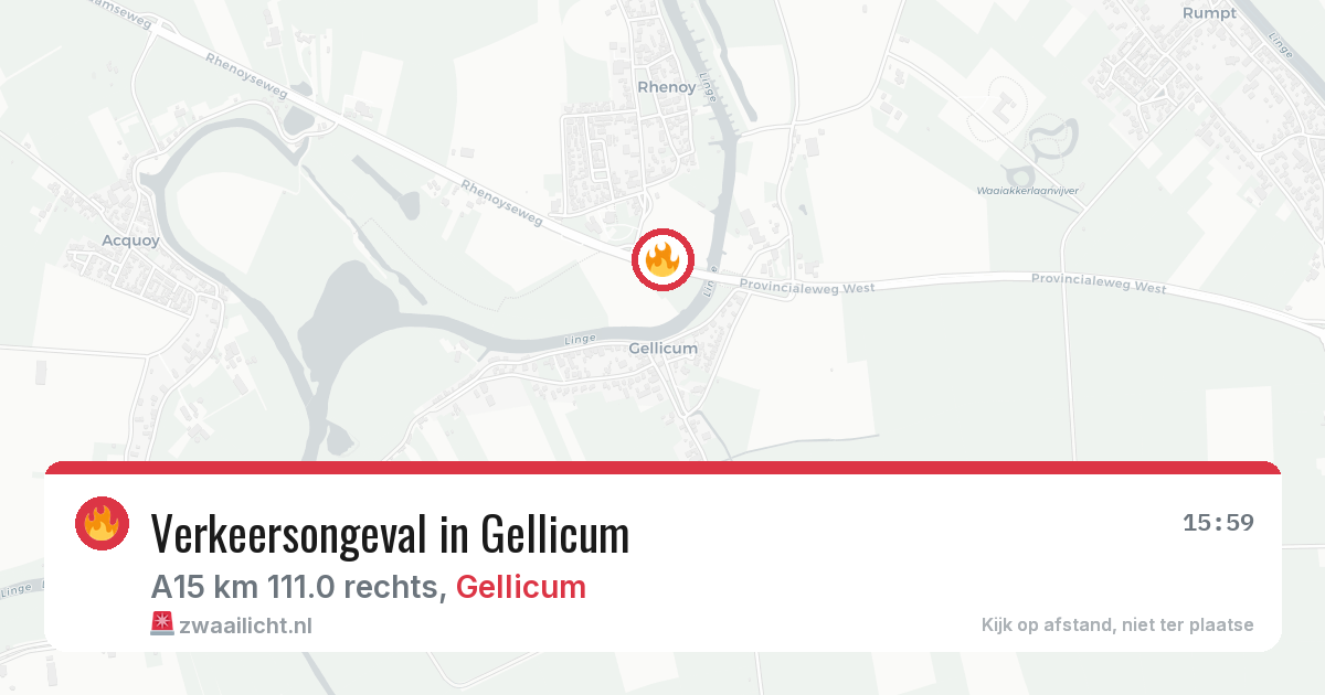 Verkeersongeval in Gellicum — 16 mrt 2026