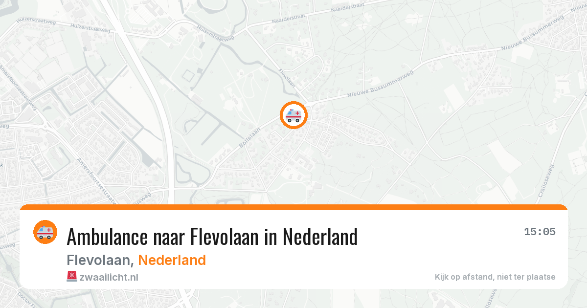 Ambulance naar Flevolaan in Nederland — 5 jun 2026