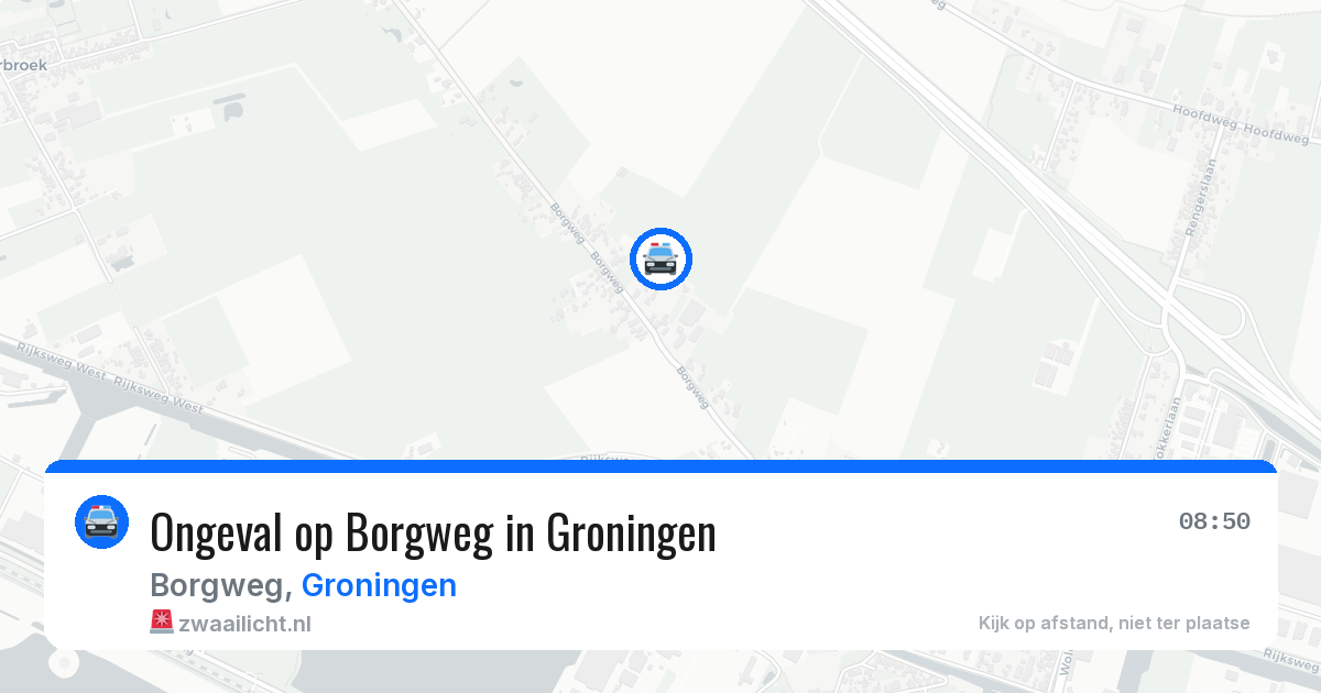 Ongeval op Borgweg in Groningen — 14 apr 2026