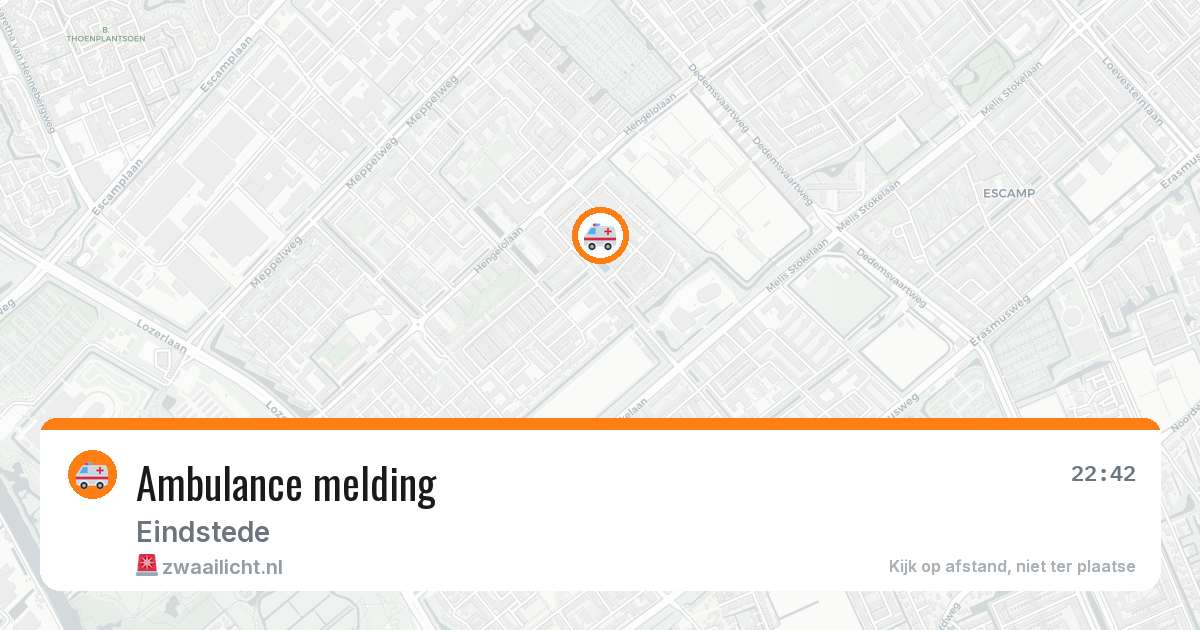 Ambulance melding — 6 jul 2026