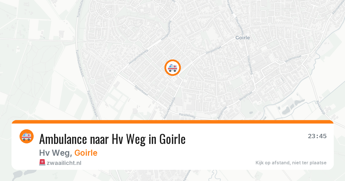 Ambulance naar Hv Weg in Goirle — 13 mei 2026