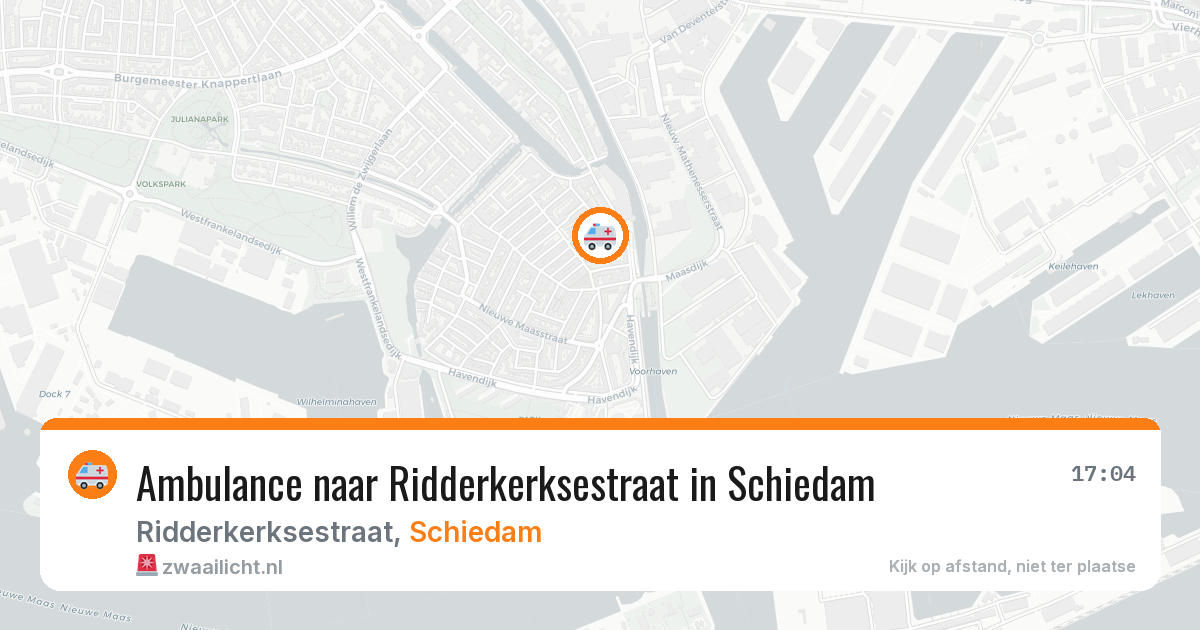 Ambulance naar Ridderkerksestraat in Schiedam — 16 jun 2026