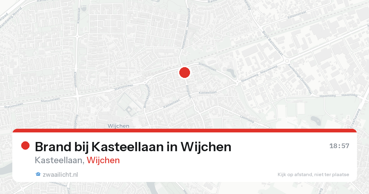 Brand bij Kasteellaan in Wijchen — 24 aug 2026
