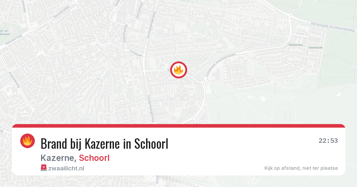 Brand bij Kazerne in Schoorl — 30 jun 2026