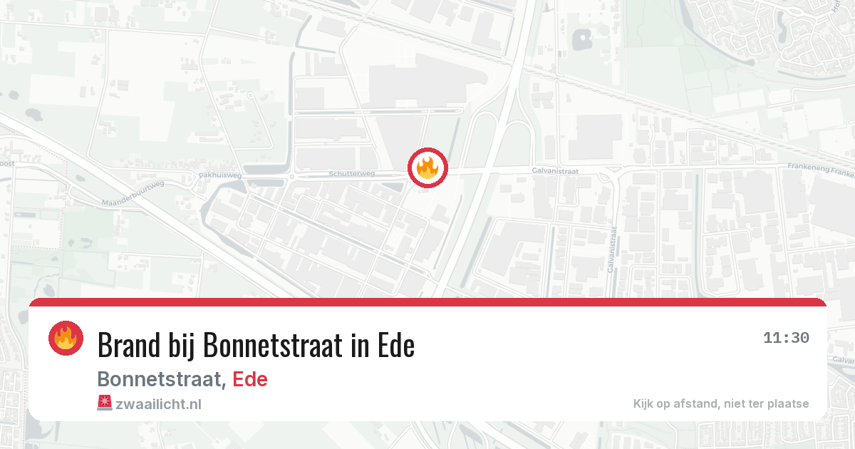 Brand bij Bonnetstraat in Ede — 23 mrt 2026