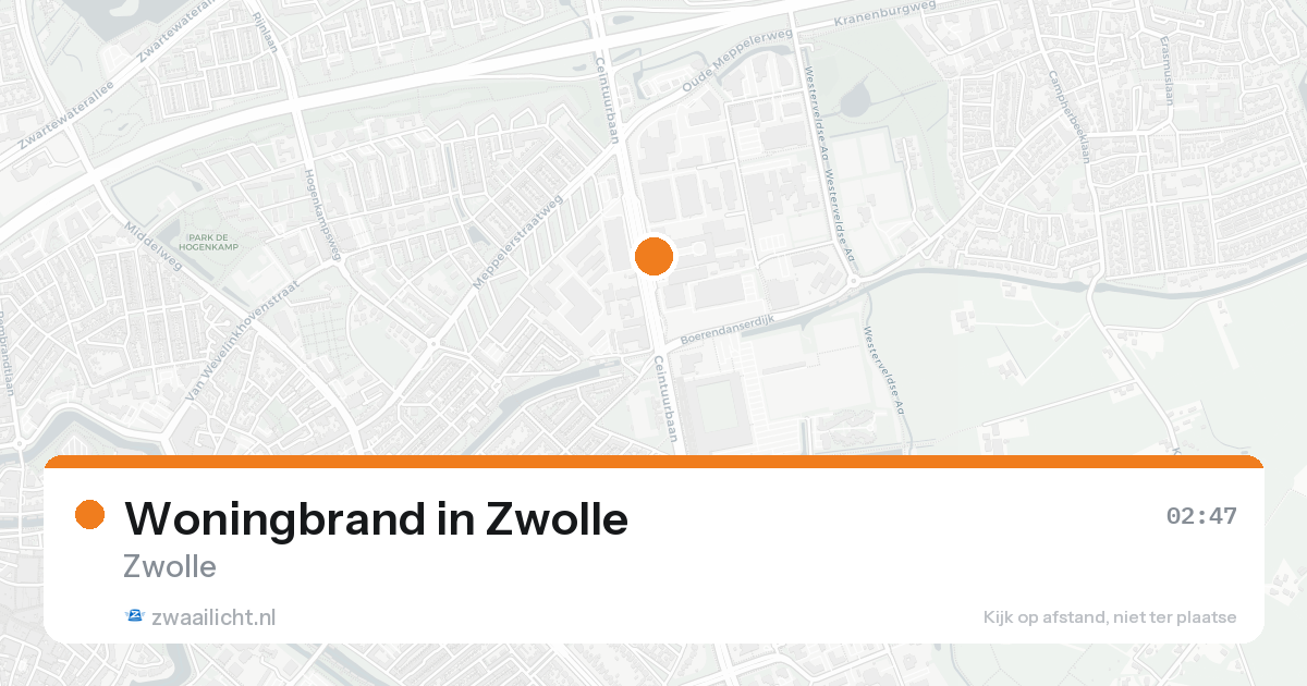 Woningbrand in Zwolle — 22 aug 2026