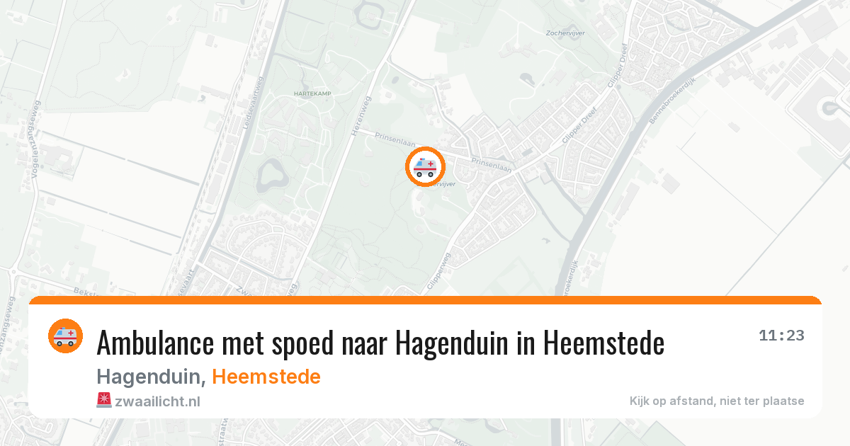 Ambulance met spoed naar Hagenduin in Heemstede — 19 jan 2026