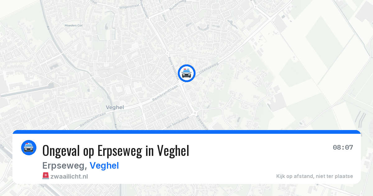 Ongeval op Erpseweg in Veghel — 25 jun 2026