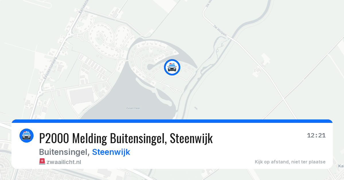 P2000 Melding Buitensingel, Steenwijk — 27 jul 2026
