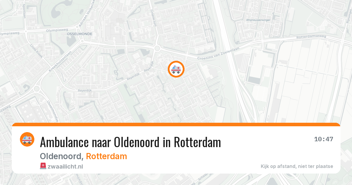 Ambulance naar Oldenoord in Rotterdam — 21 jun 2026