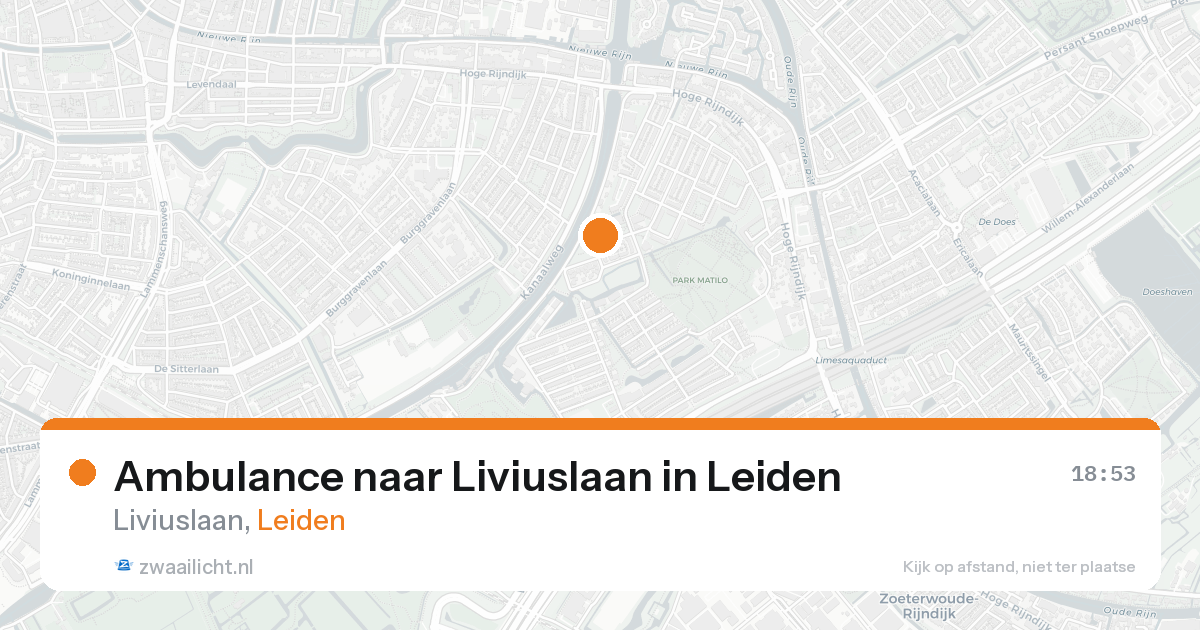Ambulance naar Liviuslaan in Leiden — 7 feb 2026