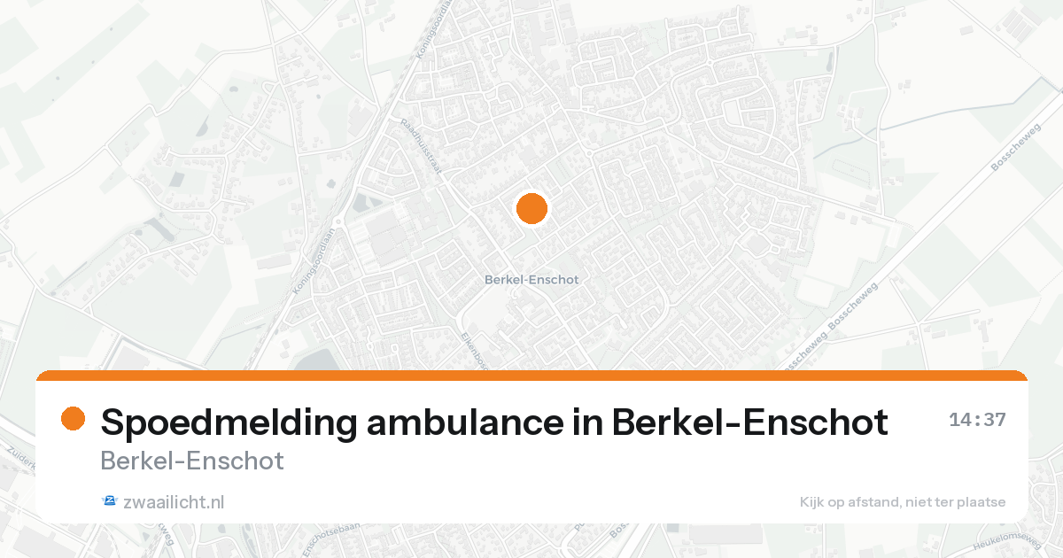 Spoedmelding ambulance in Berkel-Enschot — 13 jun 2026