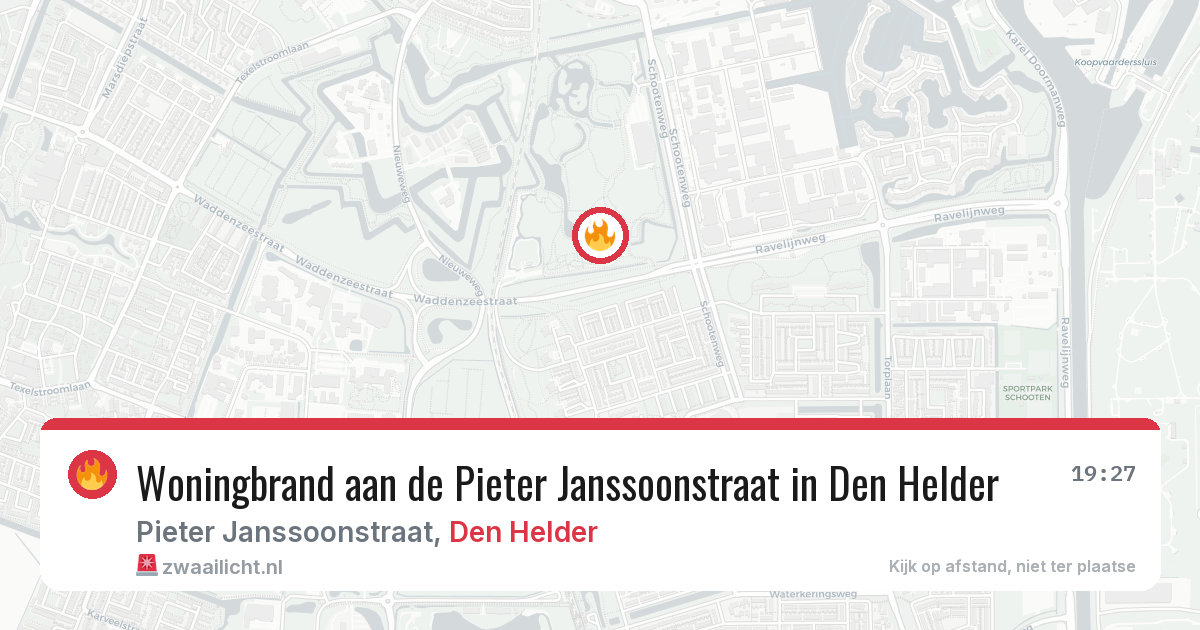 Woningbrand aan de Pieter Janssoonstraat in Den Helder — 3 aug 2026