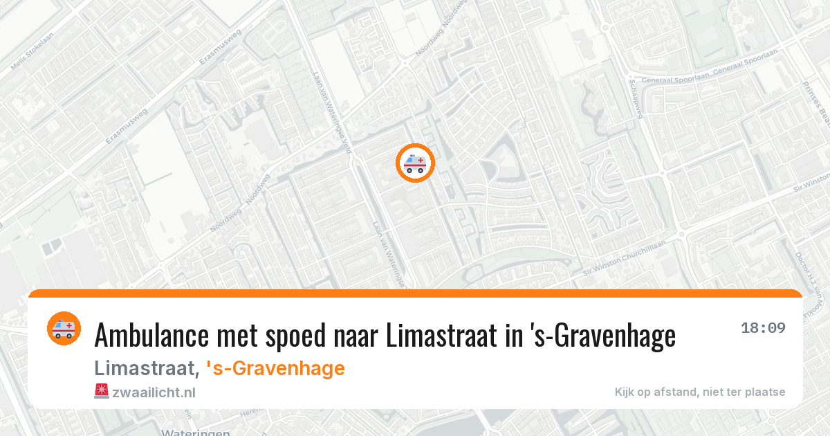 Ambulance met spoed naar Limastraat in 's-Gravenhage — 24 mei 2026