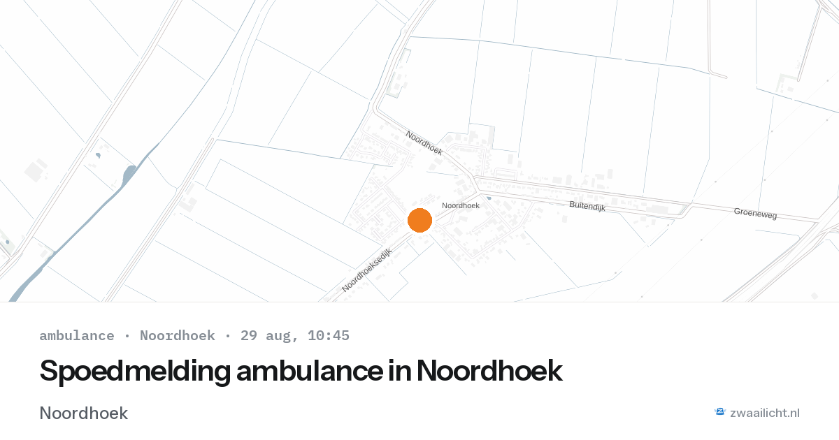 Spoedmelding ambulance in Noordhoek — 29 aug 2026
